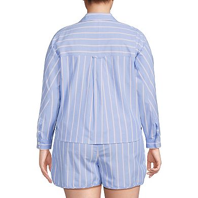 Plus Size Lands' End 2-pc. Pajama Top & Pajama Shorts Set