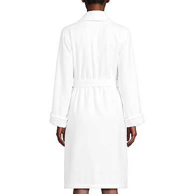Women's Lands' End Cotton Terry Knee Length Spa Bath Robe