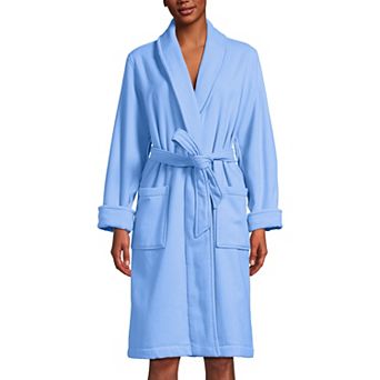 Women's Lands' End Cotton Terry Knee Length Spa Bath Robe