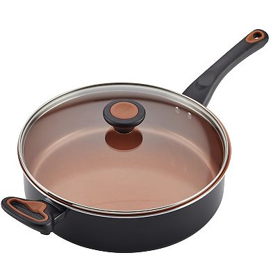 Farberware® Glide Copper 4-qt. Ceramic Nonstick Saute Pan with Lid
