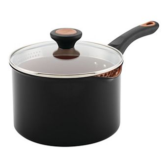 Farberware® 3-qt Glide Copper Ceramic Nonstick Straining Sauce Pan