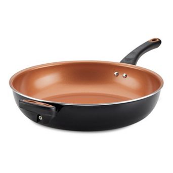 Farberware® 12 in Glide Copper Ceramic Nonstick Deep Frying Pan with Helper Handle