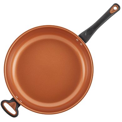 Farberware® 12-in. Glide Copper Ceramic Nonstick Deep Frying Pan with Helper Handle