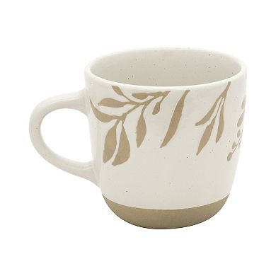 Mingle & Co. Botanical Design Stoneware Mug