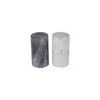 Mingle & Co. 2 pc Marble Salt & Pepper Shaker Set