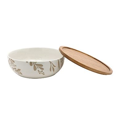 Mingle & Co. 2-pc. Serving Bowl with Wood Lid