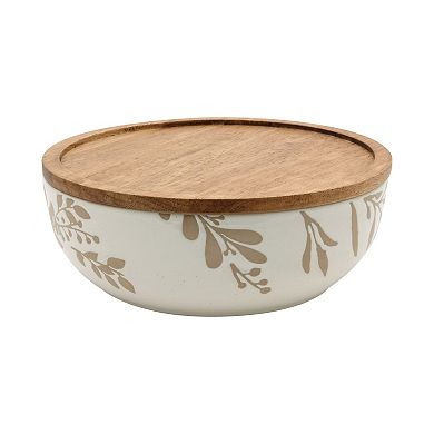 Mingle & Co. 2-pc. Serving Bowl with Wood Lid