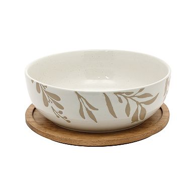 Mingle & Co. 2-pc. Serving Bowl with Wood Lid