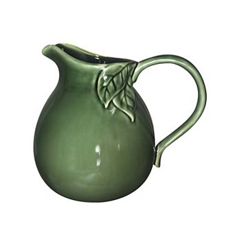 Mingle & Co. Leaf Design Ceramic Pitcher