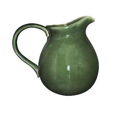 Mingle & Co. Leaf Design Ceramic Pitcher