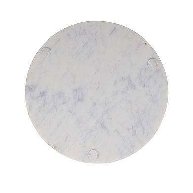 Mingle & Co. Domed Marble Serving Tray with Glass Lid