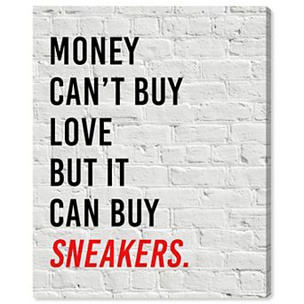 Notoriart Buy Sneakers Canvas Wall Art