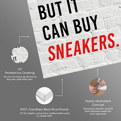 Notoriart Buy Sneakers Canvas Wall Art