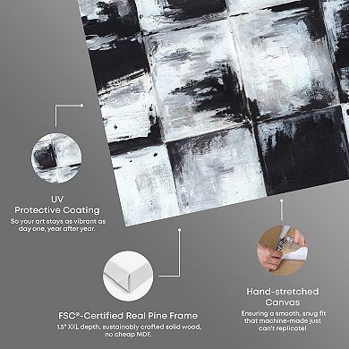 Notoriart Mosaic Minds Abstract Canvas Wall Art