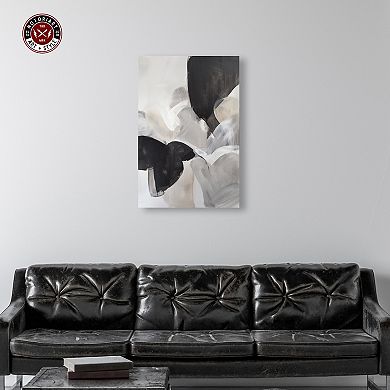 Notoriart Foggy Rise Abstract Canvas Wall Art