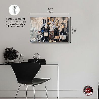 Notoriart Bar Table Classics Canvas Wall Art