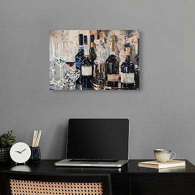Notoriart Bar Table Classics Canvas Wall Art