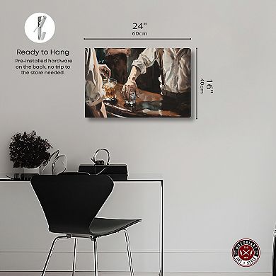 Notoriart Together For Drinks Canvas Wall Art