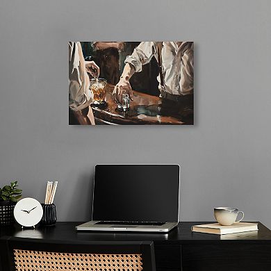 Notoriart Together For Drinks Canvas Wall Art