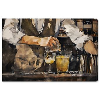 Notoriart Bartender Canvas Wall Art