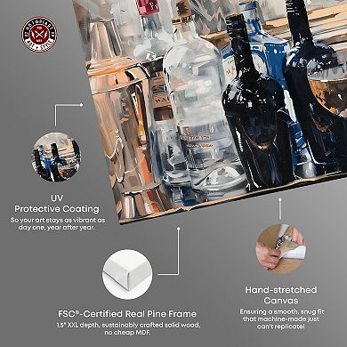 Notoriart Countertop Drinks Canvas Wall Art