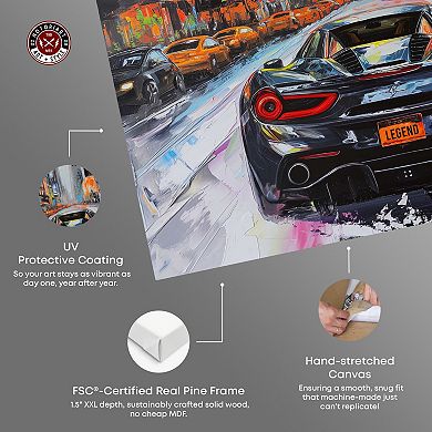 Notoriart Blast The Speakers Canvas Wall Art