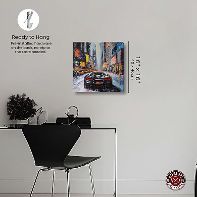 Notoriart Blast The Speakers Canvas Wall Art