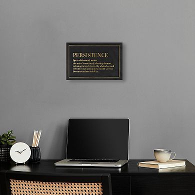 Notoriart Definition of Persistence Canvas Wall Art