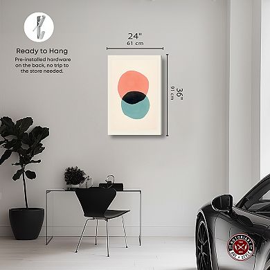 Notoriart Neutral Intersection Abstract Canvas Wall Art