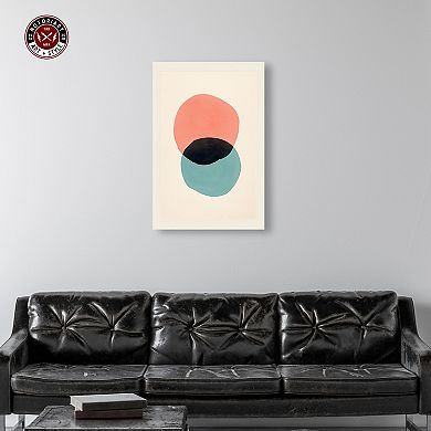 Notoriart Neutral Intersection Abstract Canvas Wall Art