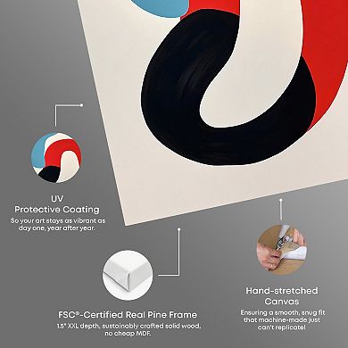 Notoriart Perfect Match II Abstract Canvas Wall Art