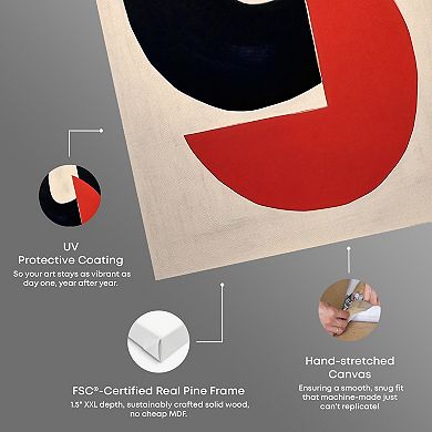 Notoriart Perfect Match I Abstract Canvas Wall Art