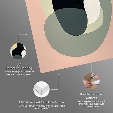 Notoriart Black Hair Mermaid Doll Abstract Canvas Wall Art