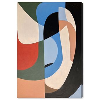 Notoriart Half Face Portrait Abstract Canvas Wall Art