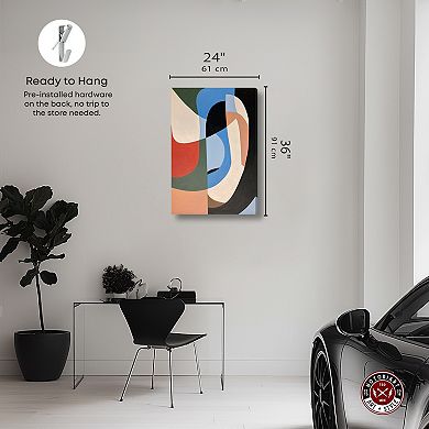 Notoriart Half Face Portrait Abstract Canvas Wall Art