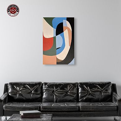 Notoriart Half Face Portrait Abstract Canvas Wall Art
