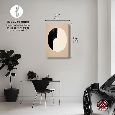 Notoriart One Coin Abstract Canvas Wall Art