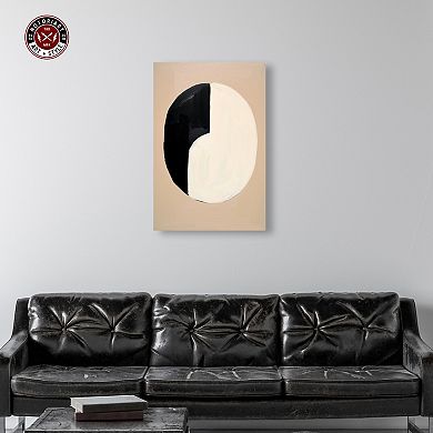 Notoriart One Coin Abstract Canvas Wall Art