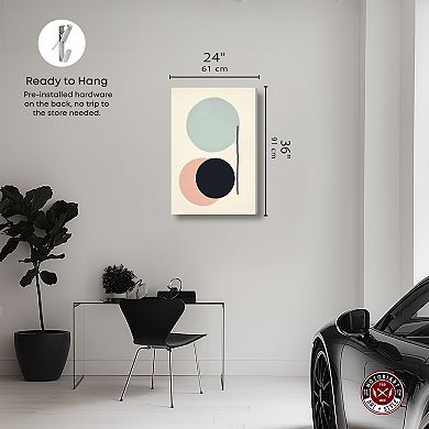 Notoriart To The Right Side Abstract Canvas Wall Art