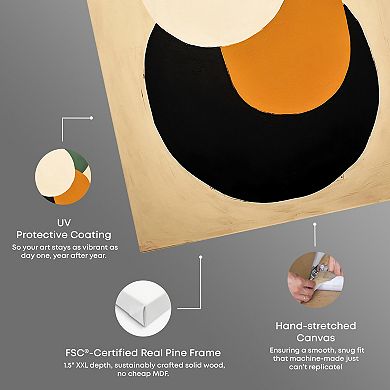 Notoriart Various Coins Abstract Canvas Wall Art