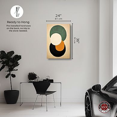 Notoriart Various Coins Abstract Canvas Wall Art