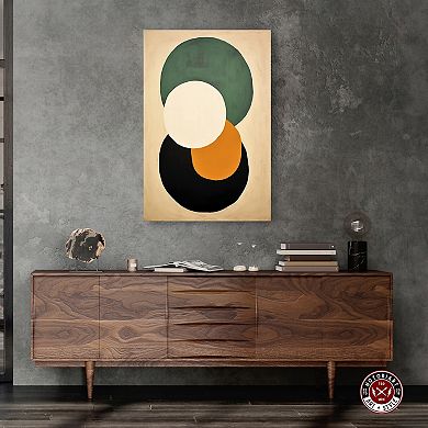 Notoriart Various Coins Abstract Canvas Wall Art
