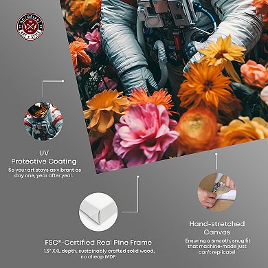 Notoriart Mid-Autumn In Space Canvas Wall Art