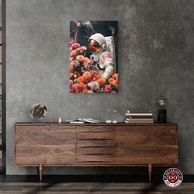 Notoriart Professional Astronaut In The Garden Canvas Wall Art