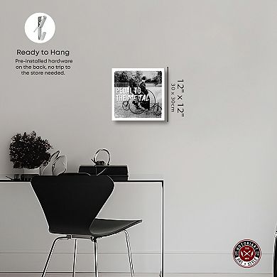 Notoriart Pedal To The Medal Noir Canvas Wall Art