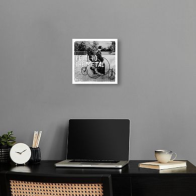 Notoriart Pedal To The Medal Noir Canvas Wall Art