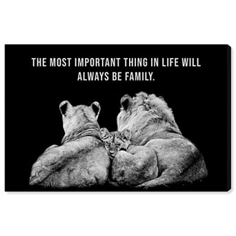 Notoriart Important Lion Pride Canvas Wall Art