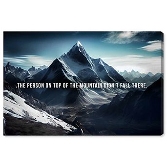 Notoriart Top Of The Mountain Canvas Wall Art