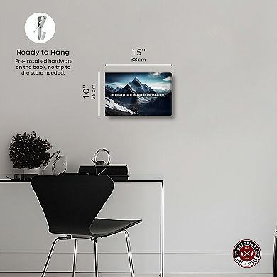 Notoriart Top Of The Mountain Canvas Wall Art