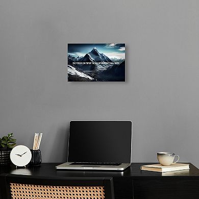 Notoriart Top Of The Mountain Canvas Wall Art